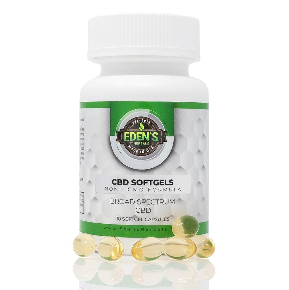Eden's Herbals CBD Softgels Broad Spectrum Capsules (750mg) [Review